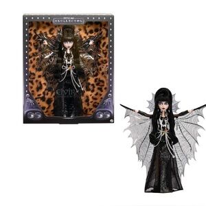 Monster High Doll Elvira Mistress of The Dark Collectible in Black Faux Leather